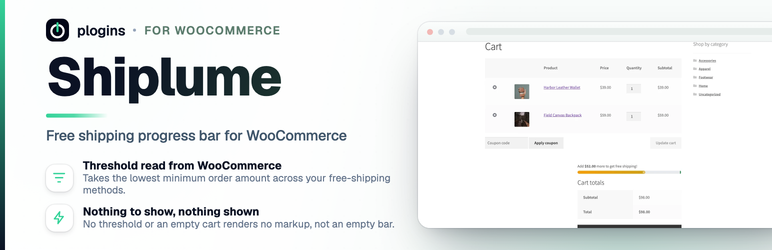 Shiplume – Shipping Progress Bar For WooCommerce Preview Wordpress Plugin - Rating, Reviews, Demo & Download