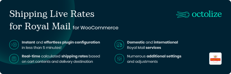 Shipping Live Rates For Royal Mail For WooCommerce Preview Wordpress Plugin - Rating, Reviews, Demo & Download