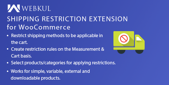 Shipping Restriction Plugin For WooCommerce Preview - Rating, Reviews, Demo & Download