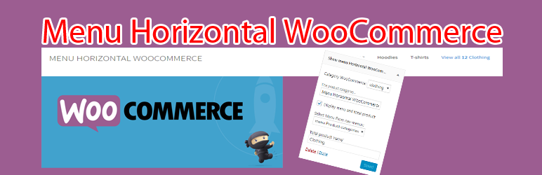 ShopCode Menu Horizontal WooCommerce Preview Wordpress Plugin - Rating, Reviews, Demo & Download