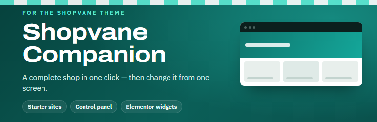 Shopvane Companion Preview Wordpress Plugin - Rating, Reviews, Demo & Download