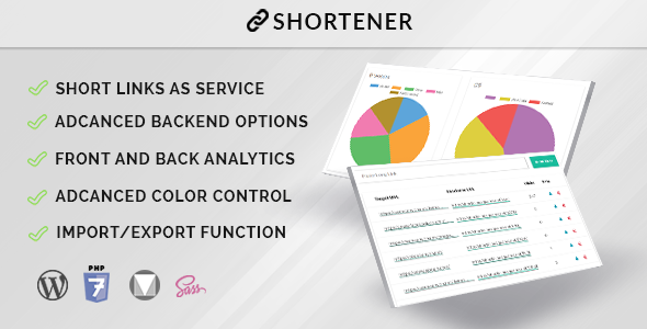 Shortener – Short Links Application With Analytics Preview Wordpress Plugin - Rating, Reviews, Demo & Download