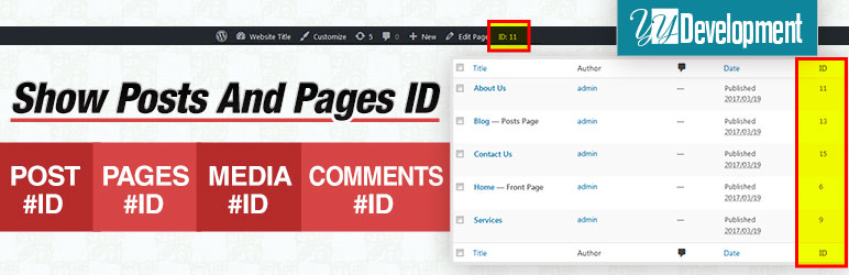 Show Pages IDs Preview Wordpress Plugin - Rating, Reviews, Demo & Download