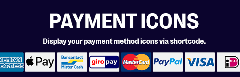 Showcase Payment Options (icons) Preview Wordpress Plugin - Rating, Reviews, Demo & Download