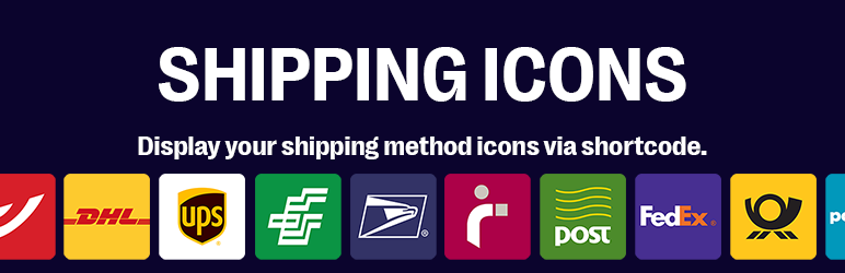 Showcase Shipping Options (icons) Preview Wordpress Plugin - Rating, Reviews, Demo & Download