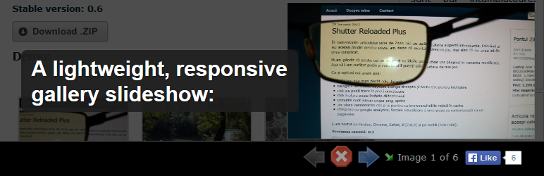 Shutter Reloaded Plus Preview Wordpress Plugin - Rating, Reviews, Demo & Download
