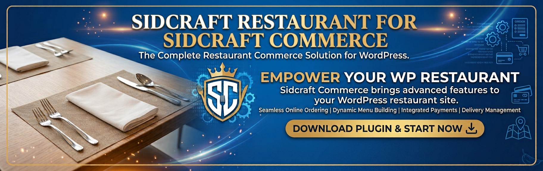 Sidcraft Restaurant For Sidcraft Commerce Preview Wordpress Plugin - Rating, Reviews, Demo & Download