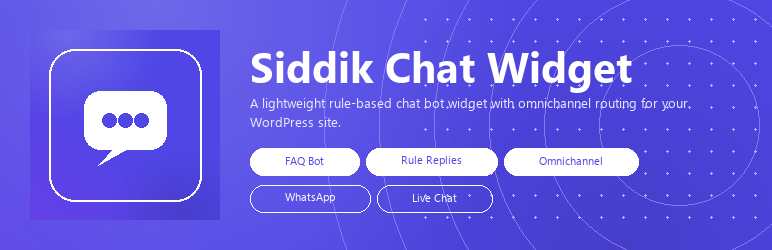 Siddik Chat Widget Preview Wordpress Plugin - Rating, Reviews, Demo & Download