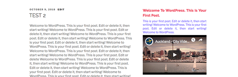 Sidebar Video Preview Wordpress Plugin - Rating, Reviews, Demo & Download