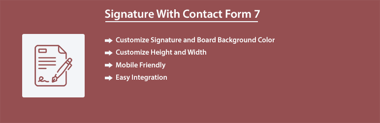 Signature With Contact Form 7 Preview Wordpress Plugin - Rating, Reviews, Demo & Download