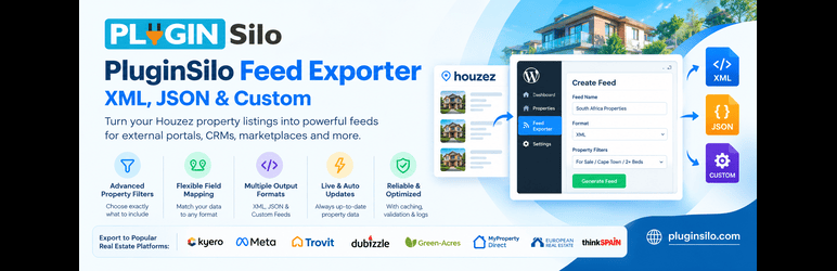 Silo Feed Exporter For Houzez Preview Wordpress Plugin - Rating, Reviews, Demo & Download