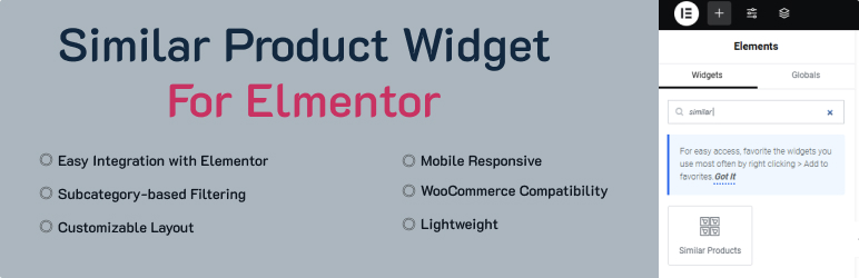 Similar Products For Elementor Preview Wordpress Plugin - Rating, Reviews, Demo & Download