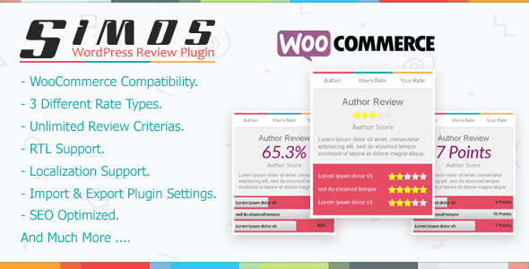 Simos – WordPress Review Plugin Preview - Rating, Reviews, Demo & Download