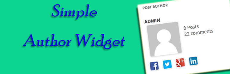 Simple Author Widget Preview Wordpress Plugin - Rating, Reviews, Demo & Download
