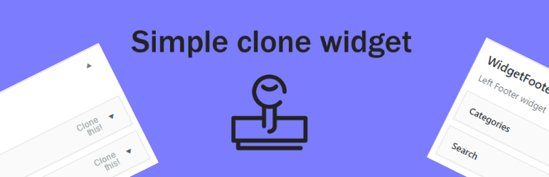 Simple Clone Widget Preview Wordpress Plugin - Rating, Reviews, Demo & Download