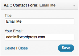 Simple Contact Form Revisited Widget Preview Wordpress Plugin - Rating, Reviews, Demo & Download