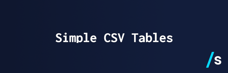 Simple CSV Tables Preview Wordpress Plugin - Rating, Reviews, Demo & Download