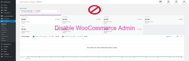 Simple Disable For WoocCmmerce Admin Preview Wordpress Plugin - Rating, Reviews, Demo & Download
