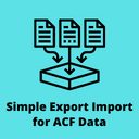 Simple Export Import For ACF Data