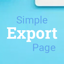 Simple Export Page