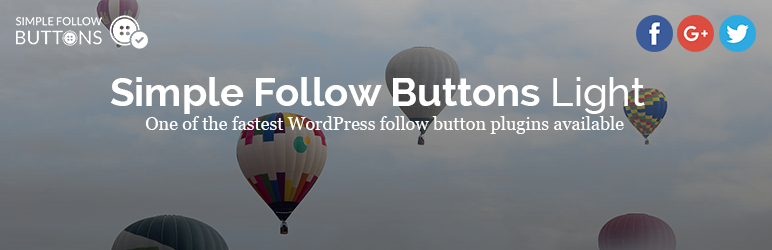 Simple Follow Buttons Light Preview Wordpress Plugin - Rating, Reviews, Demo & Download