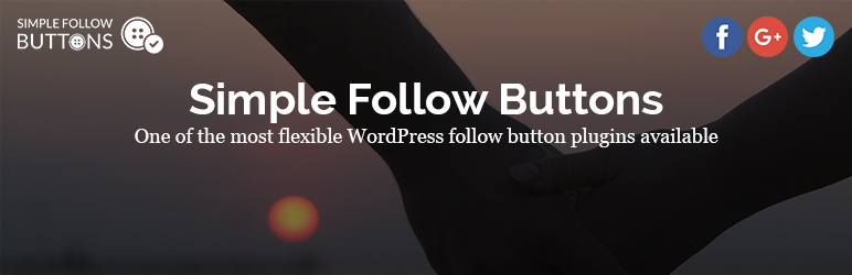 Simple Follow Buttons Preview Wordpress Plugin - Rating, Reviews, Demo & Download