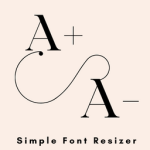 Simple Font Resizer
