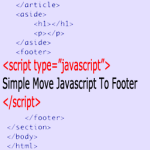 Simple Move Javascript To Footer