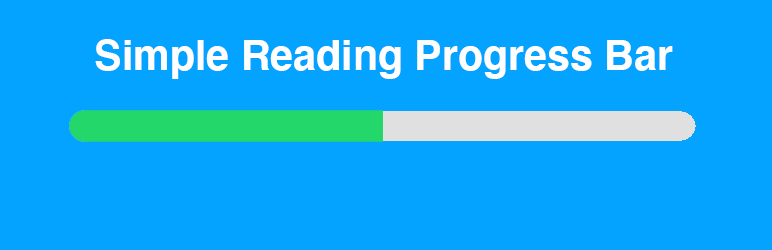 Simple Reading Progress Bar Preview Wordpress Plugin - Rating, Reviews, Demo & Download