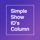 Simple Show IDs Column
