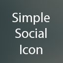 Simple Social Icon Widget