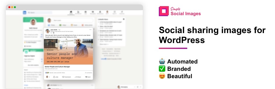Simple Social Images Preview Wordpress Plugin - Rating, Reviews, Demo & Download