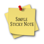 Simple Sticky Note