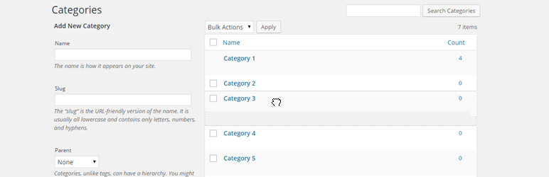 Simple Taxonomy Ordering Preview Wordpress Plugin - Rating, Reviews, Demo & Download