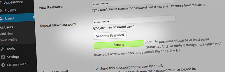 Simple User Password Generator Preview Wordpress Plugin - Rating, Reviews, Demo & Download