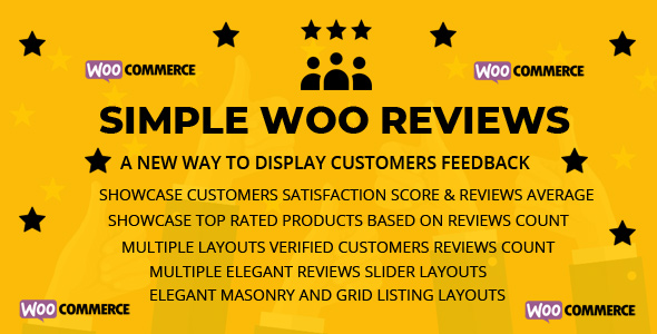 Simple Woo Reviews – Review Pack For Woocommerce Preview Wordpress Plugin - Rating, Reviews, Demo & Download