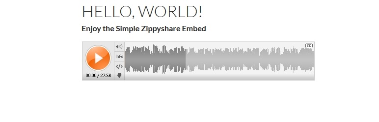 Simple Zippyshare Embed Preview Wordpress Plugin - Rating, Reviews, Demo & Download