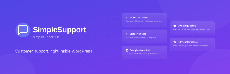 SimpleSupport Help Desk Preview Wordpress Plugin - Rating, Reviews, Demo & Download