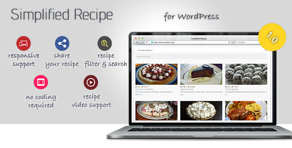 Simplified Recipe Plugin for Wordpress Preview - Rating, Reviews, Demo & Download