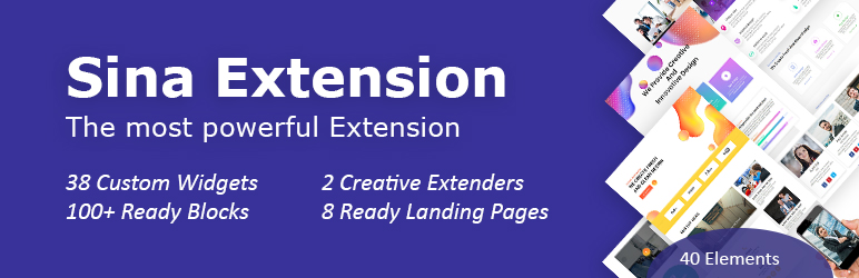 Sina Extension For Elementor (Slider, Gallery, Form, Modal, Data Table, Tab, Particle, Free Elementor Widgets & Elementor Templates) Preview Wordpress Plugin - Rating, Reviews, Demo & Download