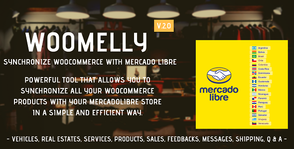 Sincroniza Woocommerce Con MercadoLibre: Woomelly Preview Wordpress Plugin - Rating, Reviews, Demo & Download