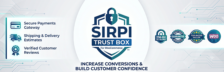 Sirpi Trust Box For WooCommerce Preview Wordpress Plugin - Rating, Reviews, Demo & Download