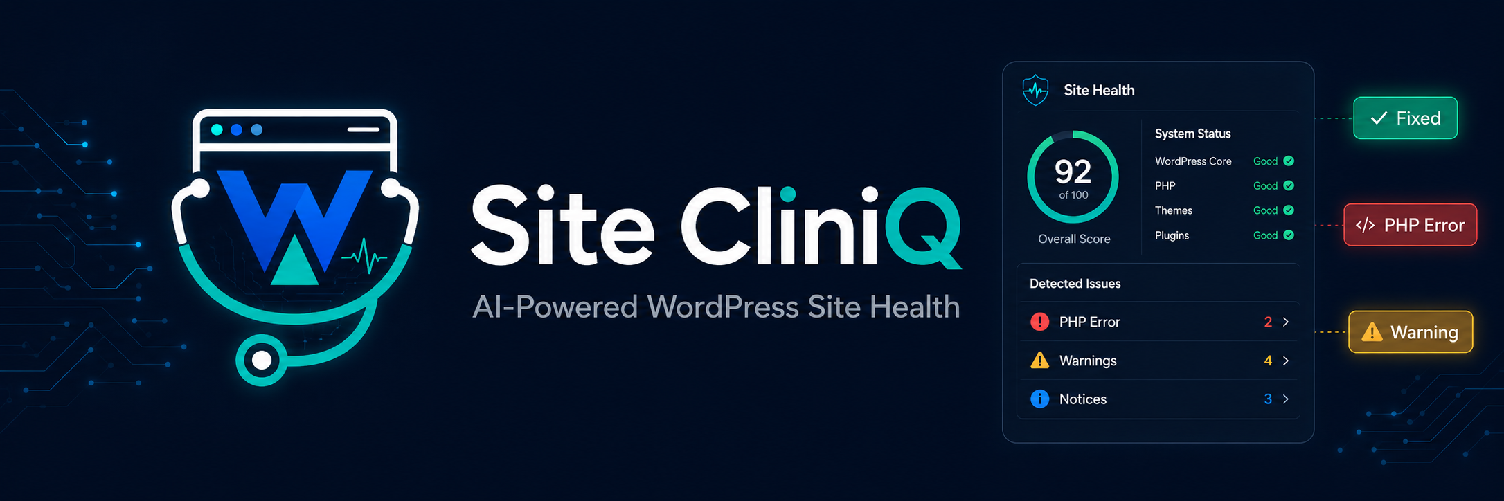 Site CliniQ Preview Wordpress Plugin - Rating, Reviews, Demo & Download