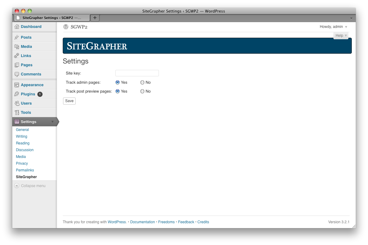 SiteGrapher Preview Wordpress Plugin - Rating, Reviews, Demo & Download