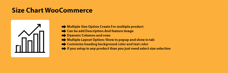 Size Chart WooCommerce Preview Wordpress Plugin - Rating, Reviews, Demo & Download
