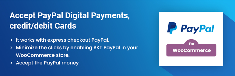 SKT PayPal For WooCommerce Preview Wordpress Plugin - Rating, Reviews, Demo & Download