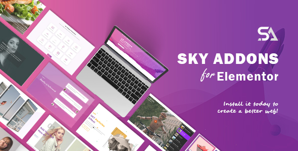 Sky Addons – For Elementor Page Builder WordPress Plugin Preview - Rating, Reviews, Demo & Download