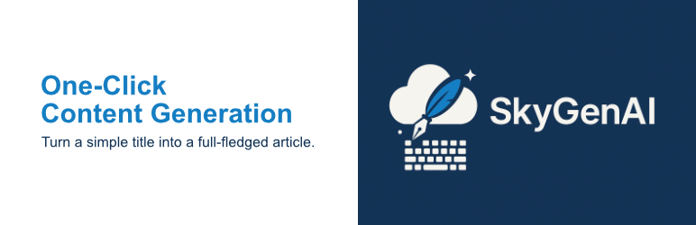 SkyGenAI Preview Wordpress Plugin - Rating, Reviews, Demo & Download