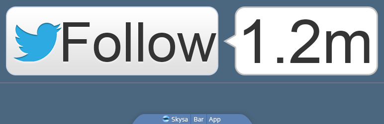 Skysa Twitter Follow App Preview Wordpress Plugin - Rating, Reviews, Demo & Download