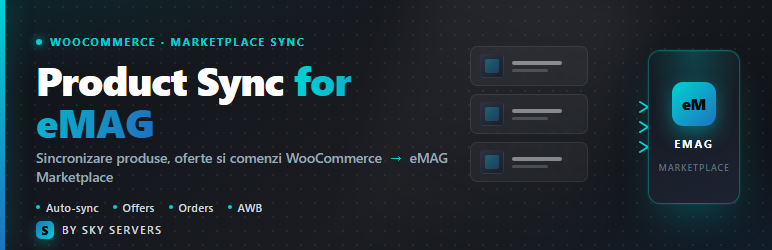 SkyServers Product Sync For EMAG Preview Wordpress Plugin - Rating, Reviews, Demo & Download